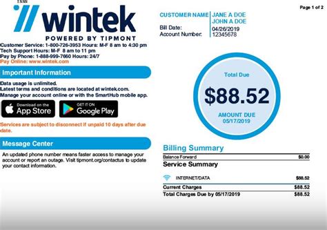 wintek auto pay bill.